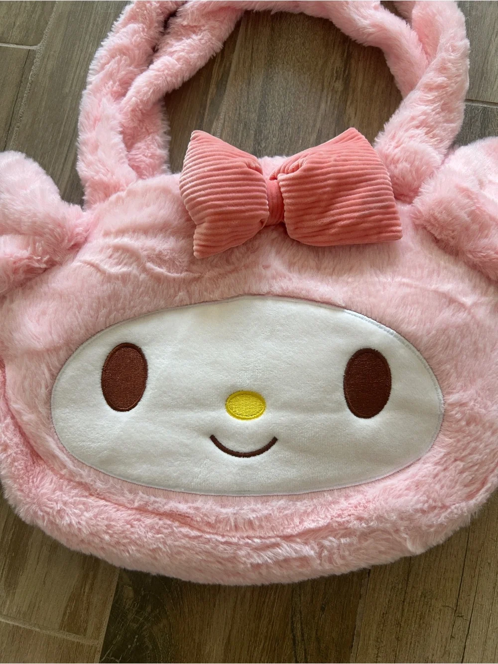 Plush Crossbody Bag for Kids - Pink